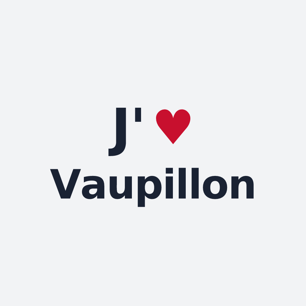 Poster personnalisé Vaupillon — design J'aime Vaupillon