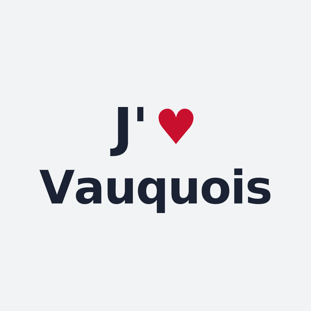 Poster personnalisé Vauquois — design J'aime Vauquois