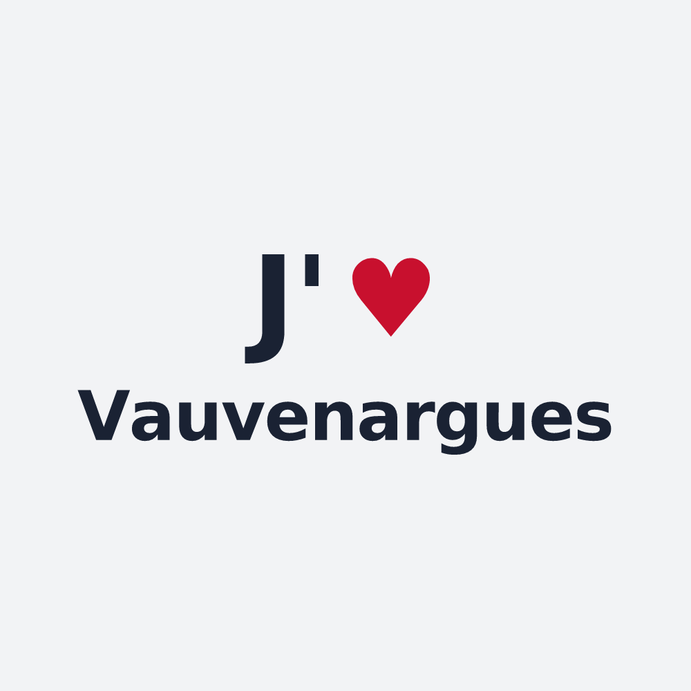 Poster personnalisé Vauvenargues — design J'aime Vauvenargues