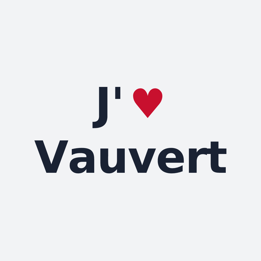Poster personnalisé Vauvert — design J'aime Vauvert