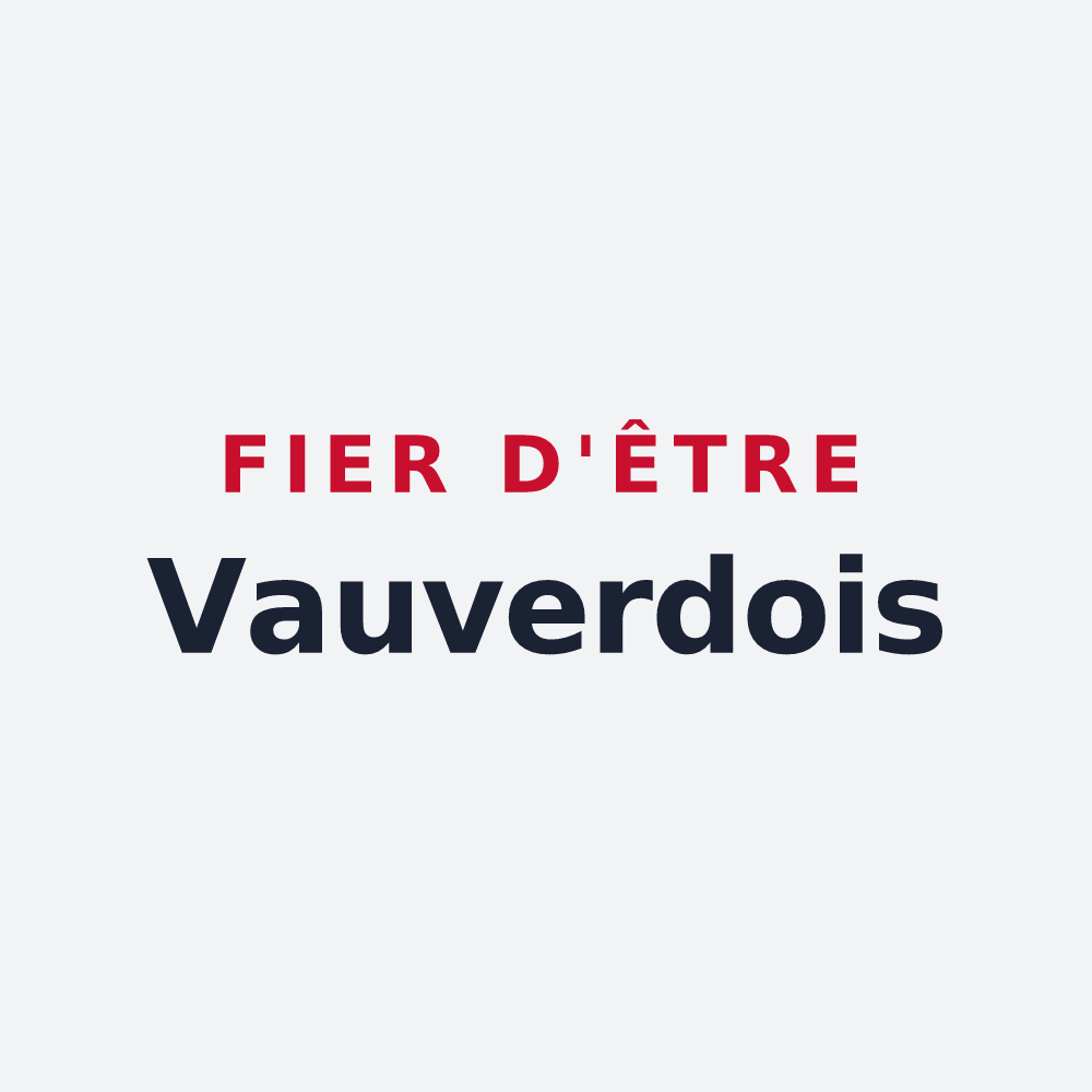 Poster « Fier d'être Vauverdois » — design pour Vauvert
