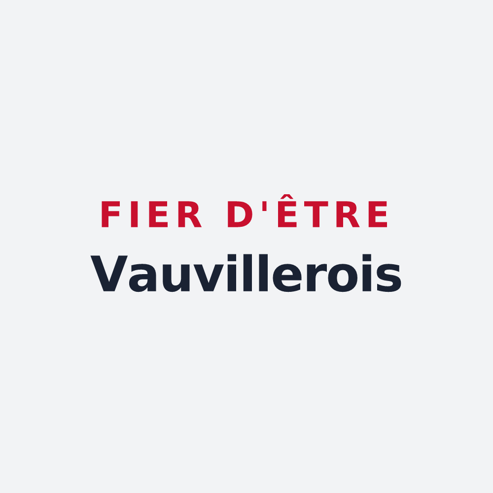 Poster « Fier d'être Vauvillerois » — design pour Vauvillers