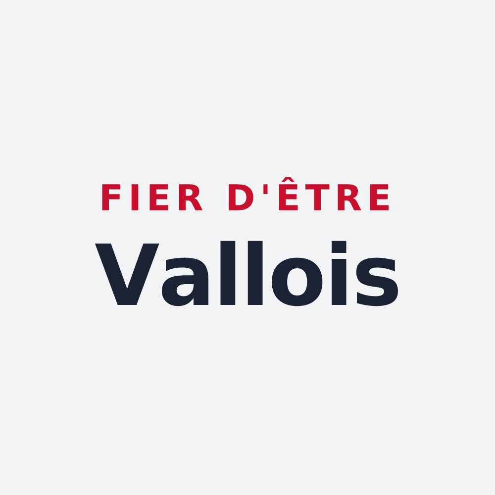 Poster « Fier d'être Vallois » — design pour Vaux