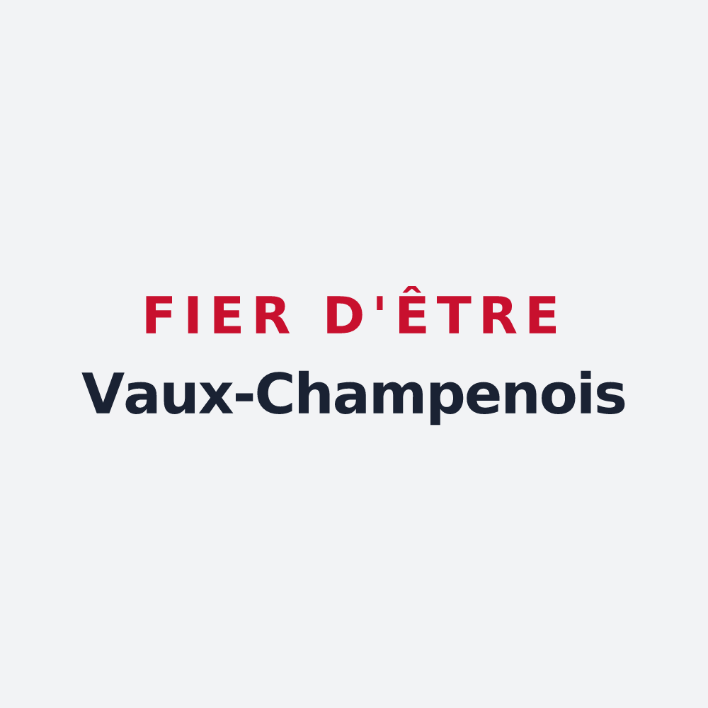 Poster « Fier d'être Vaux-Champenois » — design pour Vaux-Champagne