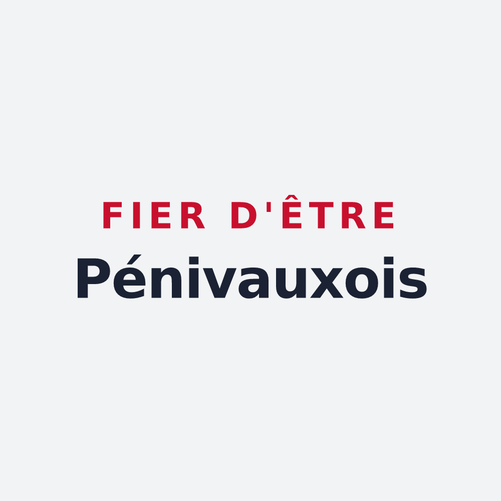 Poster « Fier d'être Pénivauxois » — design pour Vaux-le-Pénil