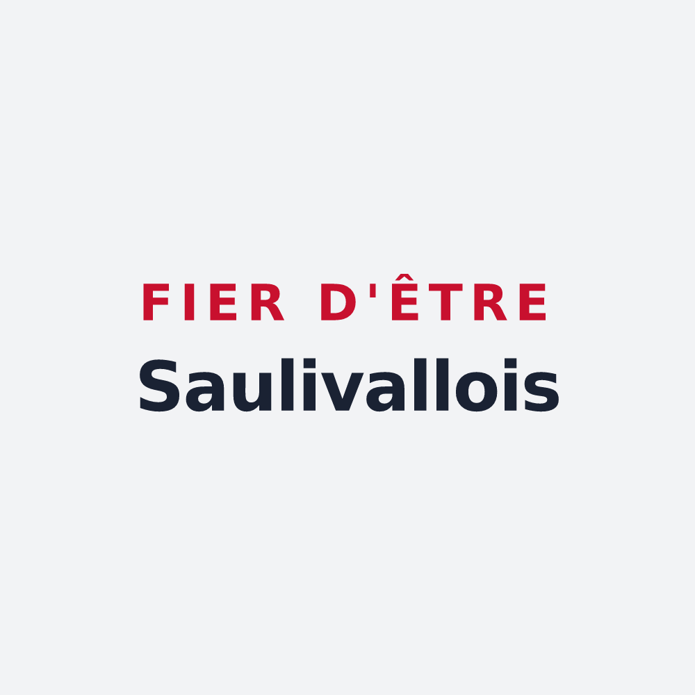 Poster « Fier d'être Saulivallois » — design pour Vaux-Saules