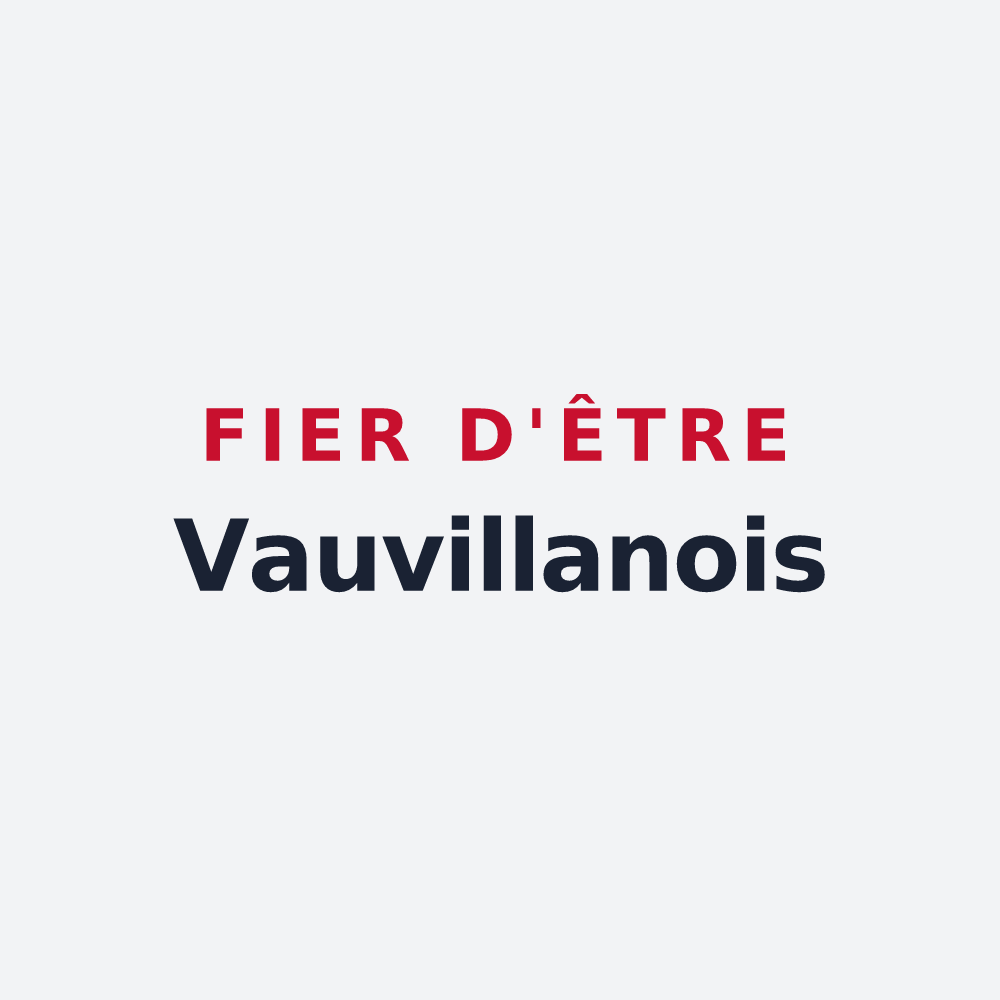 Poster « Fier d'être Vauvillanois » — design pour Vaux-Villaine