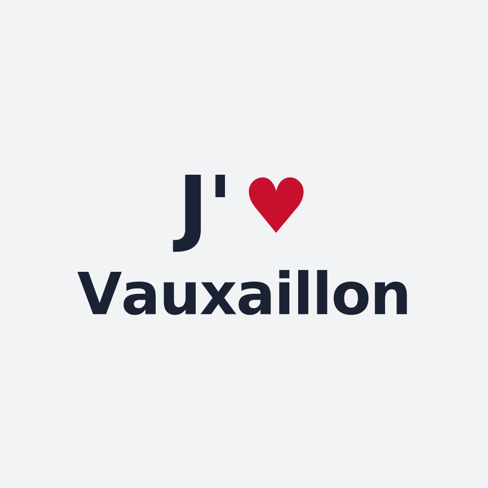 Poster personnalisé Vauxaillon — design J'aime Vauxaillon