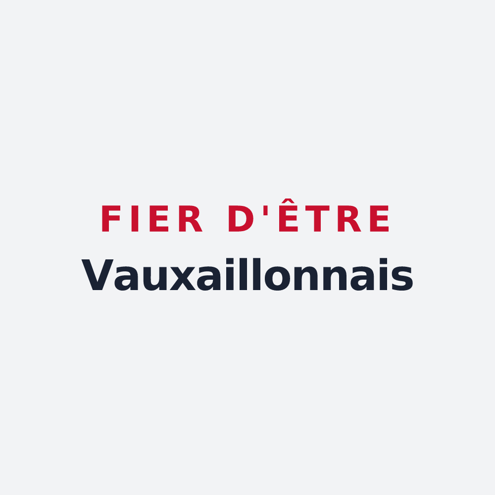 Poster « Fier d'être Vauxaillonnais » — design pour Vauxaillon