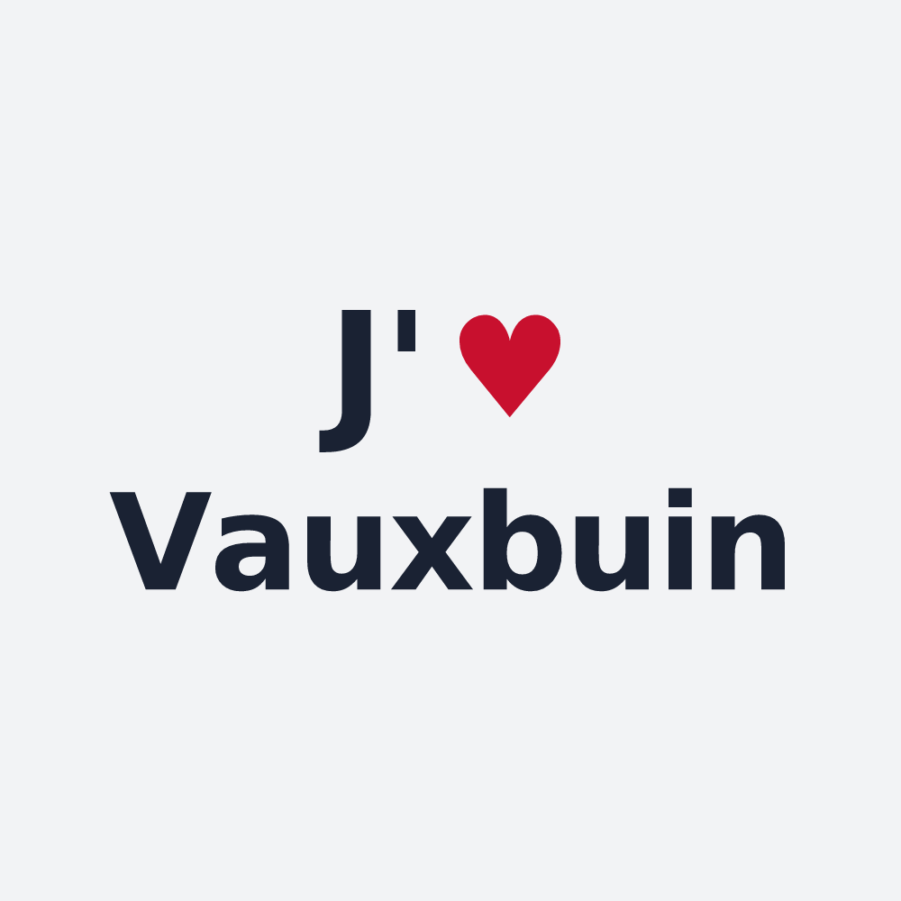 Poster personnalisé Vauxbuin — design J'aime Vauxbuin