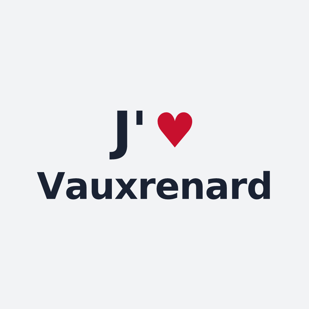 Poster personnalisé Vauxrenard — design J'aime Vauxrenard
