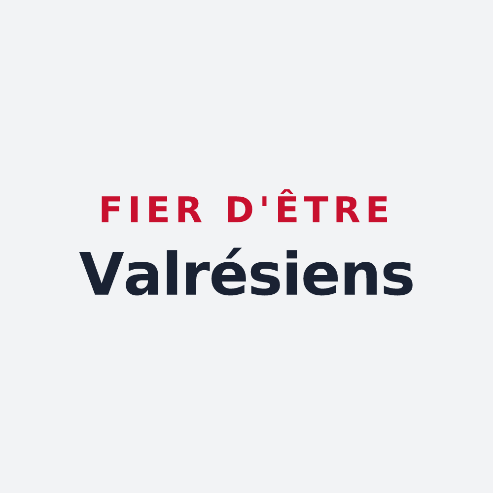 Poster « Fier d'être Valrésiens » — design pour Vauxrezis