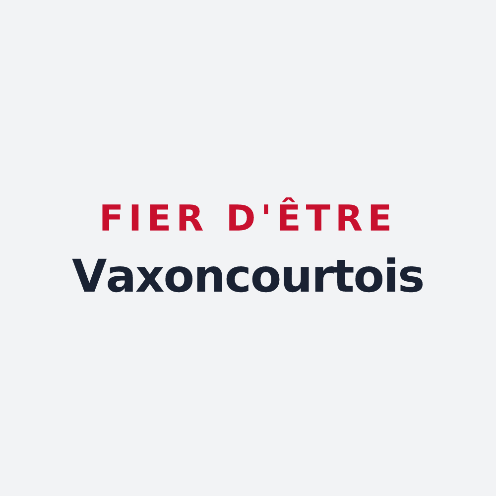 Poster « Fier d'être Vaxoncourtois » — design pour Vaxoncourt
