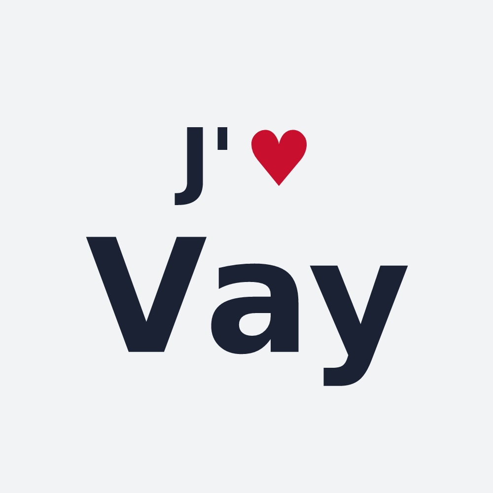 Poster personnalisé Vay — design J'aime Vay