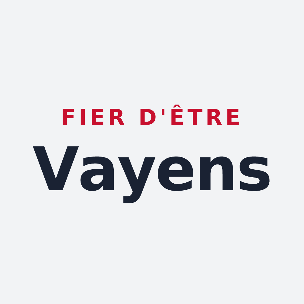 Poster « Fier d'être Vayens » — design pour Vay