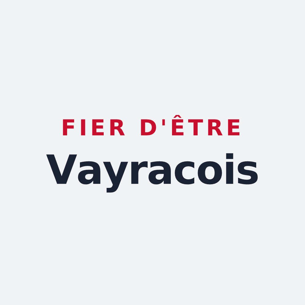 Poster « Fier d'être Vayracois » — design pour Vayrac