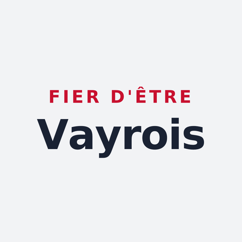 Poster « Fier d'être Vayrois » — design pour Vayres-sur-Essonne