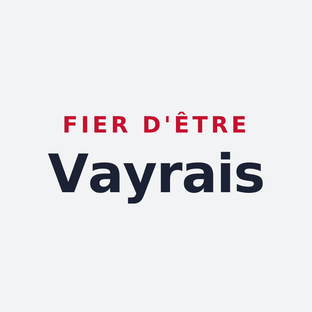Poster « Fier d'être Vayrais » — design pour Vayres