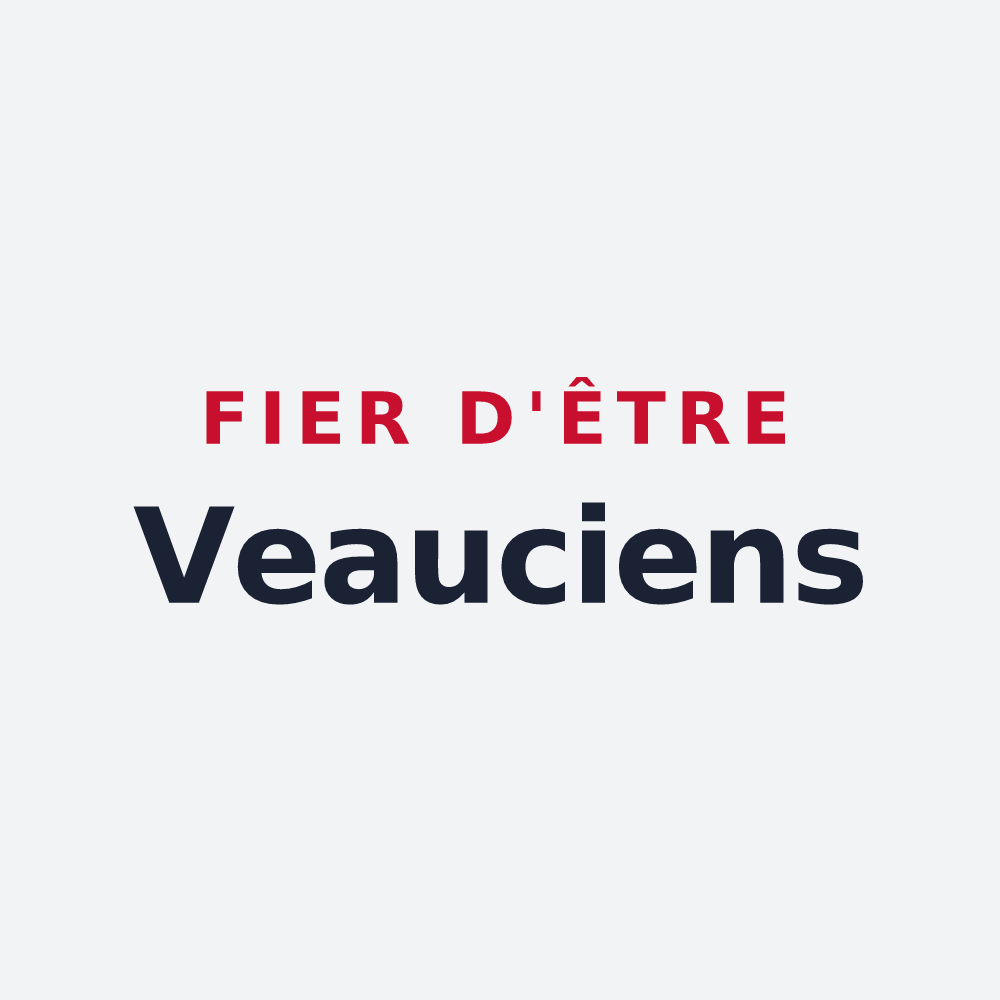 Poster « Fier d'être Veauciens » — design pour Veauce
