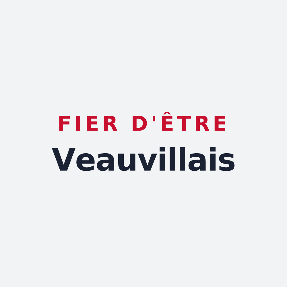 Poster « Fier d'être Veauvillais » — design pour Veauville-lès-Quelles
