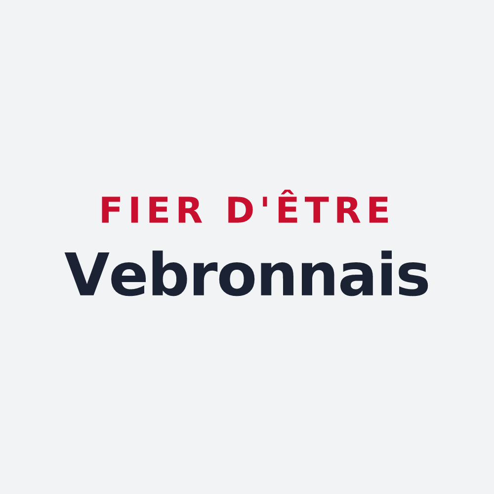 Poster « Fier d'être Vebronnais » — design pour Vebron