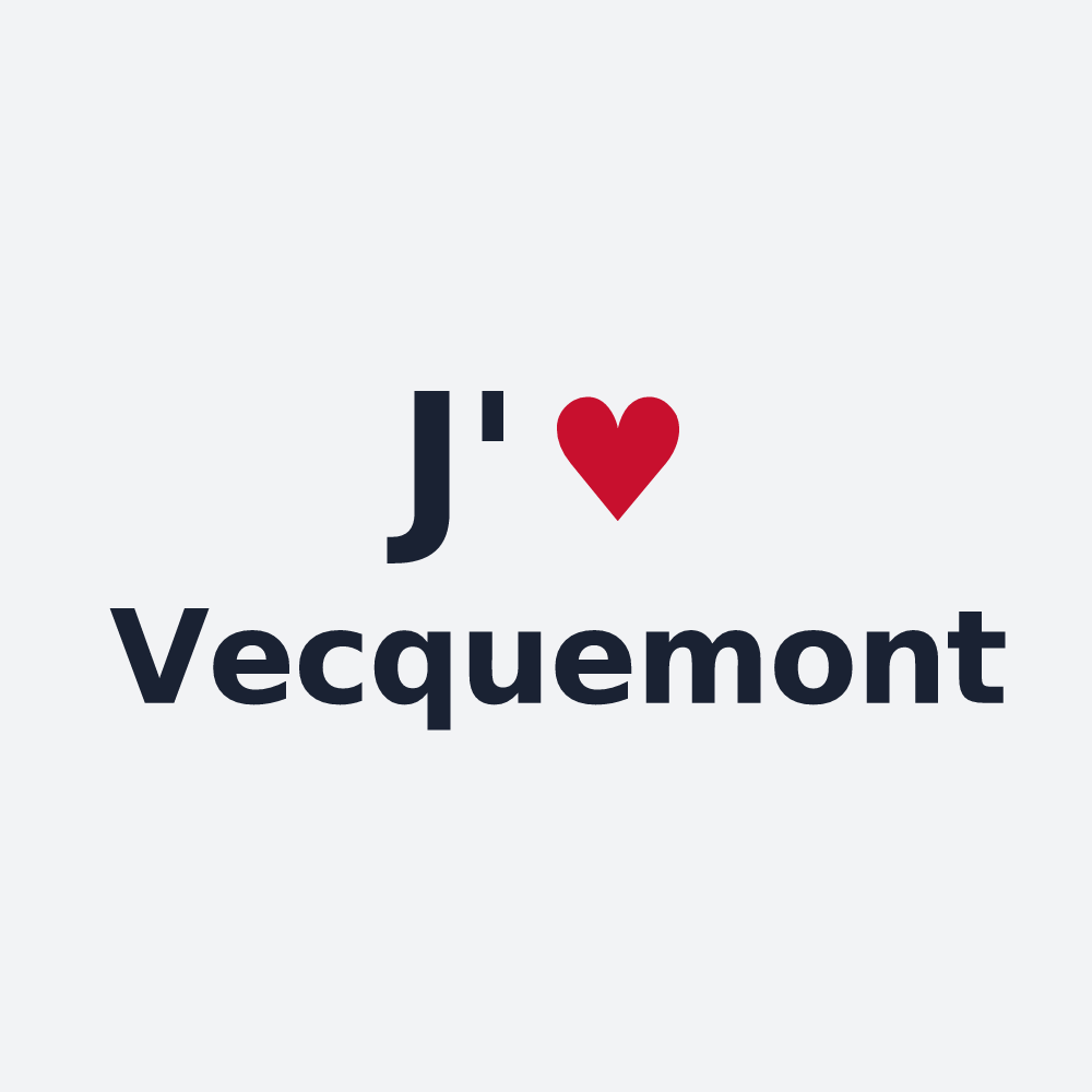 Poster personnalisé Vecquemont — design J'aime Vecquemont