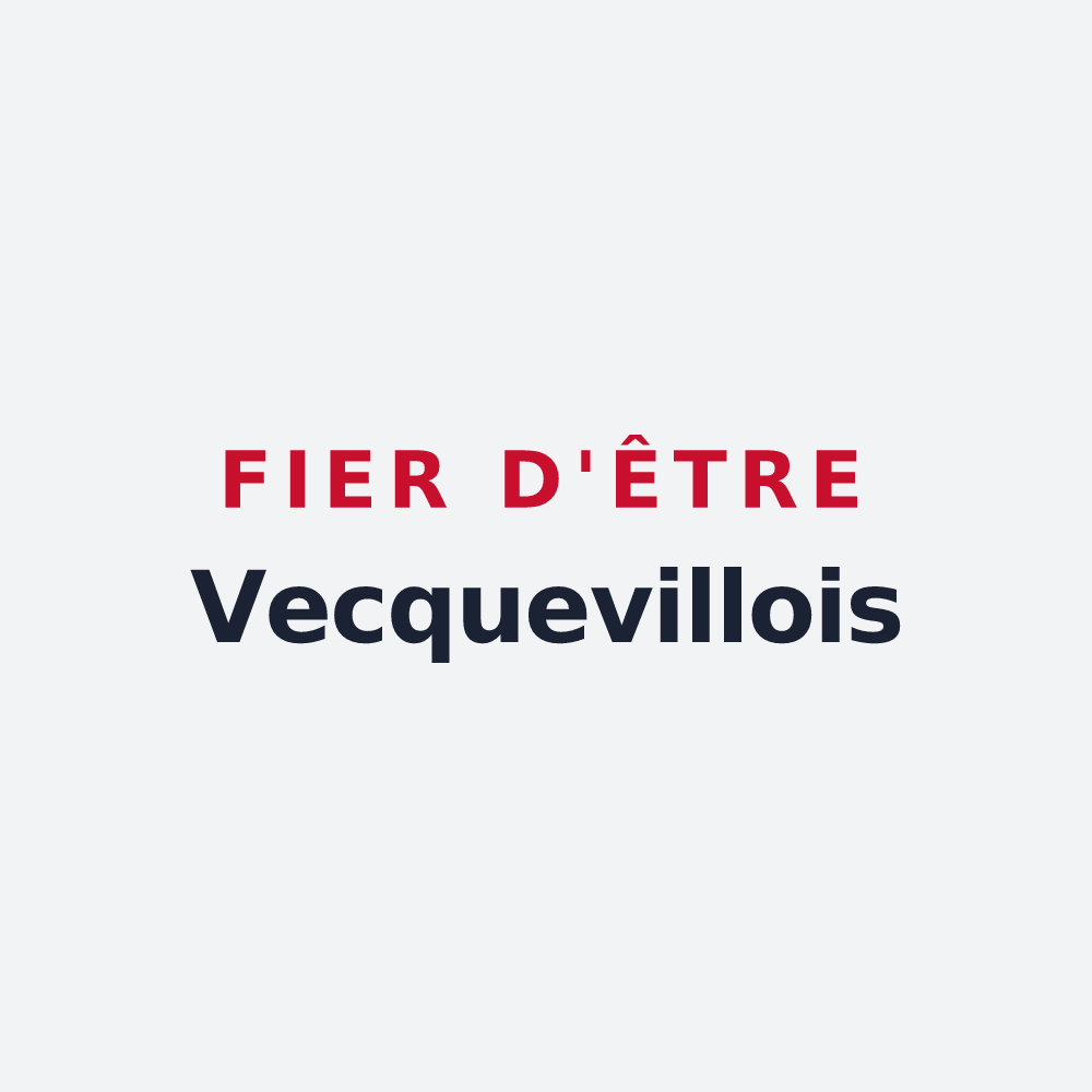 Poster « Fier d'être Vecquevillois » — design pour Vecqueville