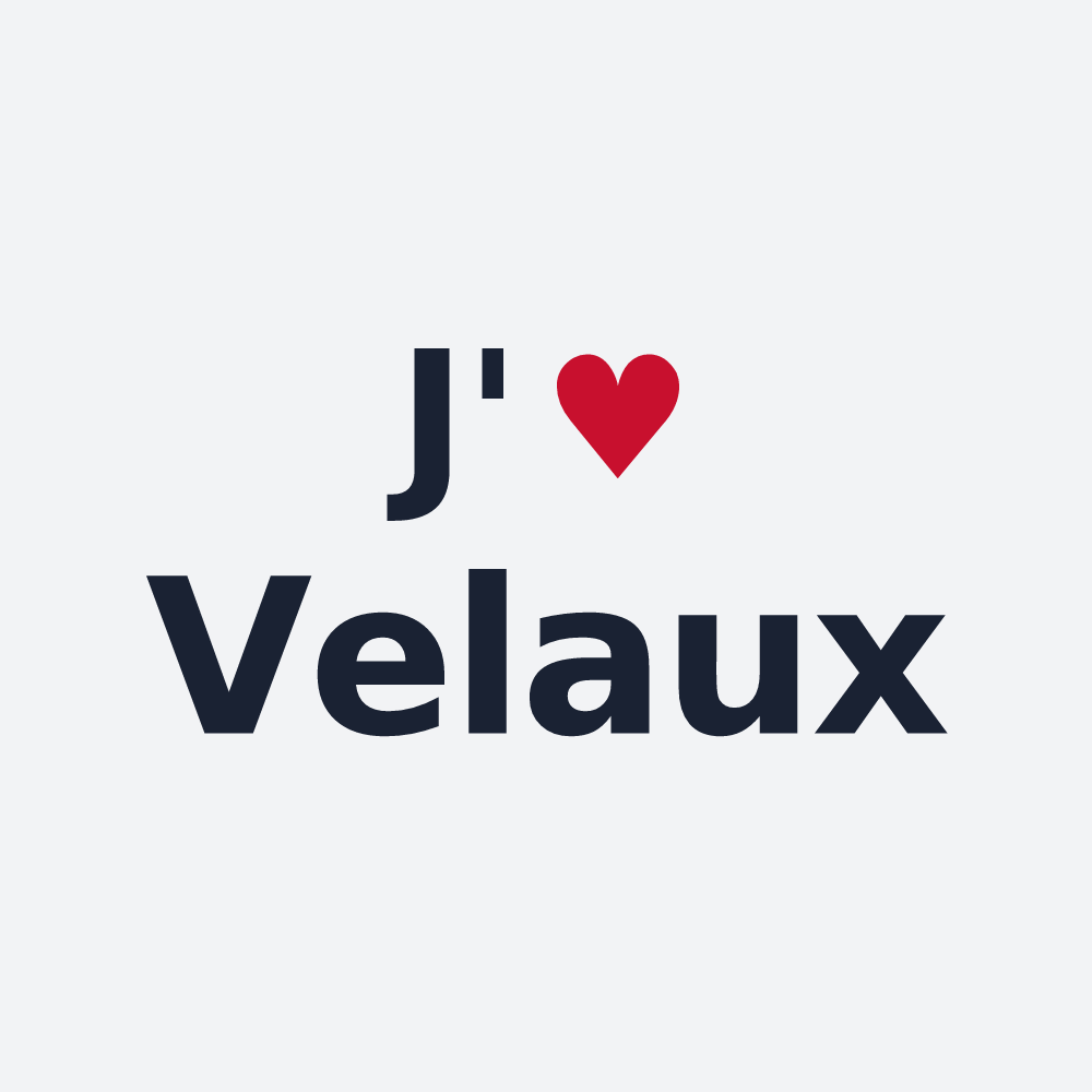 Poster personnalisé Velaux — design J'aime Velaux