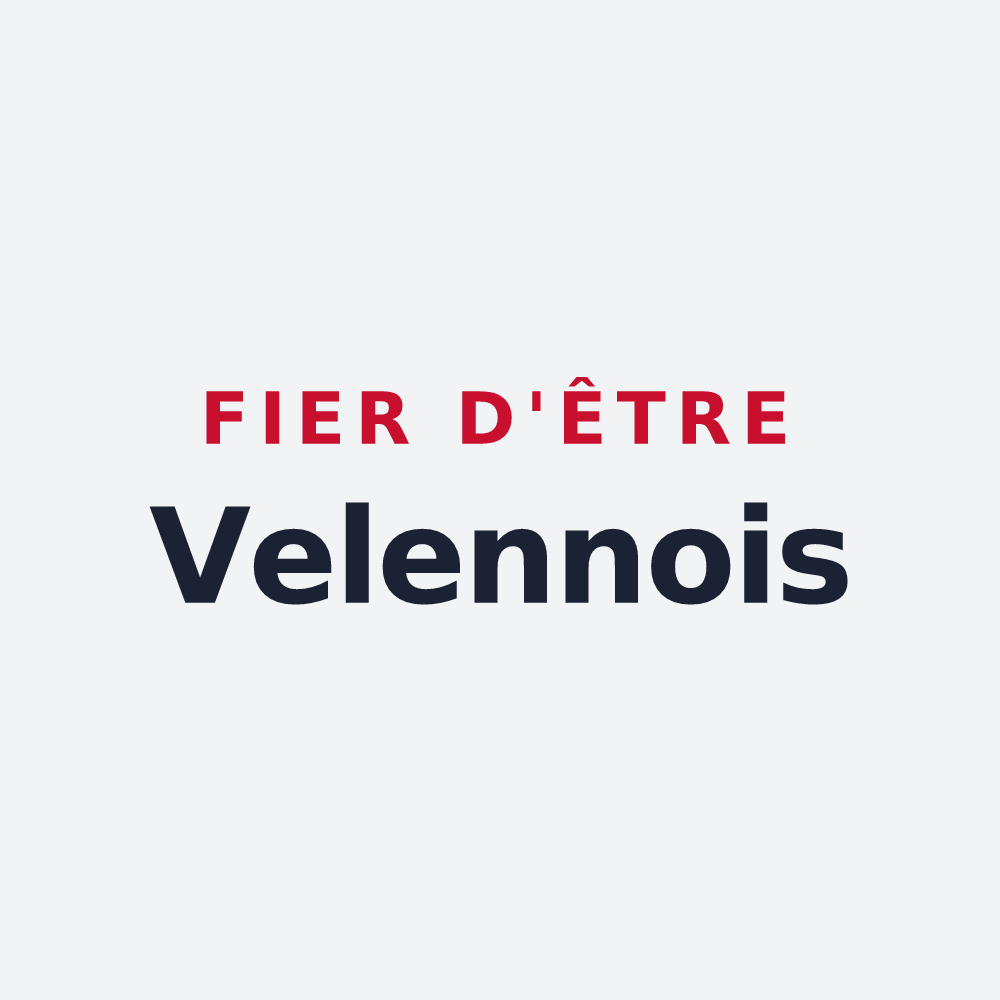 Poster « Fier d'être Velennois » — design pour Velennes