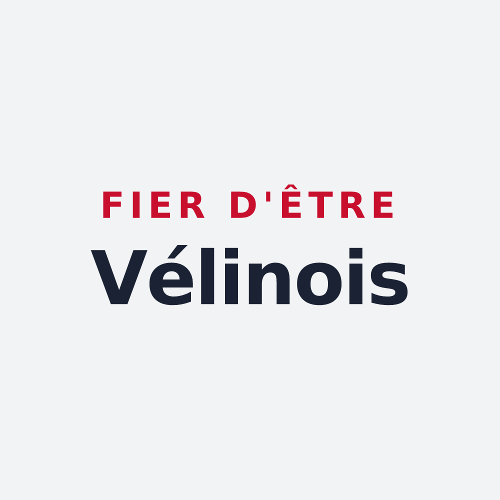 Poster « Fier d'être Vélinois » — design pour Vélines