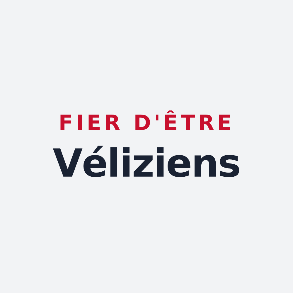 Poster « Fier d'être Véliziens » — design pour Vélizy-Villacoublay