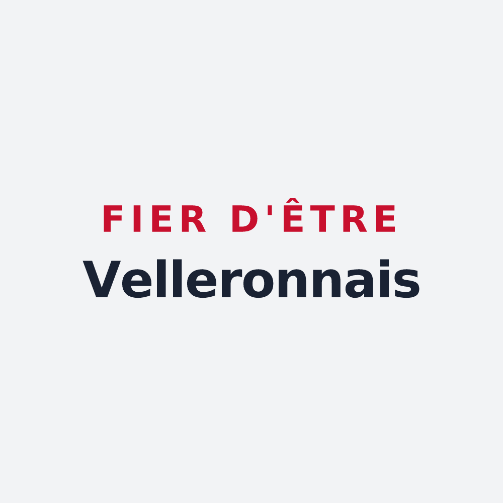 Poster « Fier d'être Velleronnais » — design pour Velleron