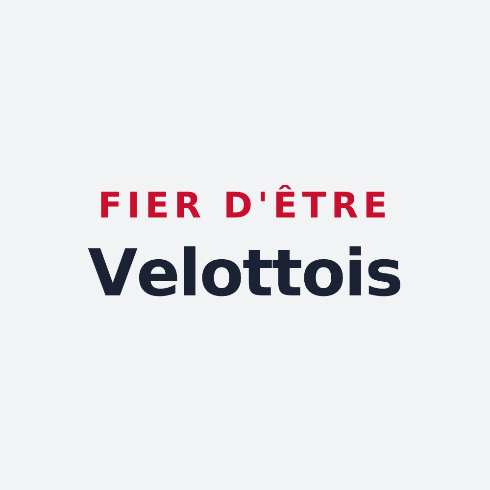Poster « Fier d'être Velottois » — design pour Velotte-et-Tatignécourt