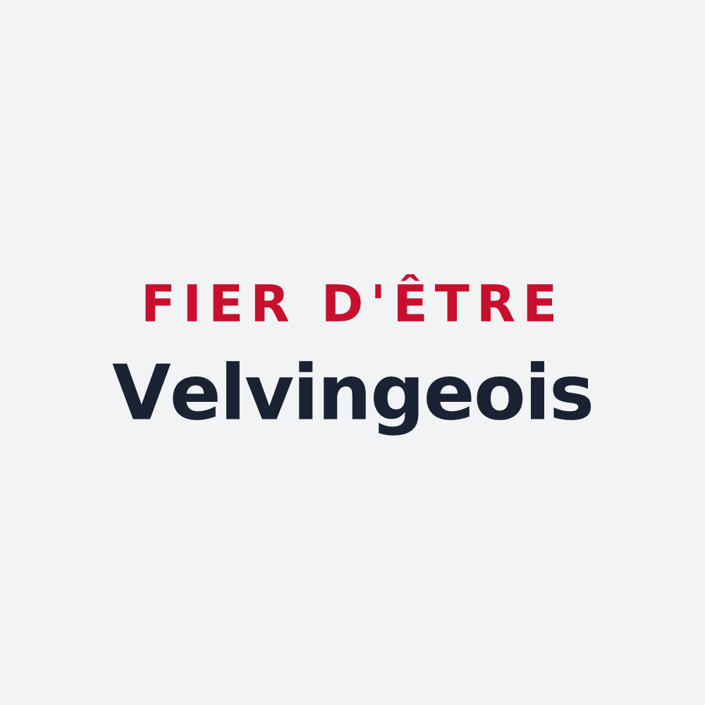 Poster « Fier d'être Velvingeois » — design pour Velving