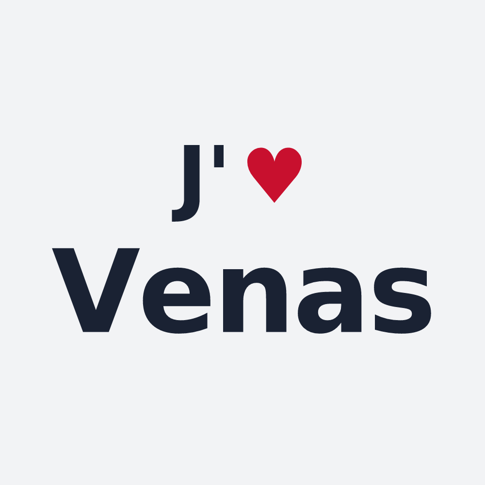 Poster personnalisé Venas — design J'aime Venas