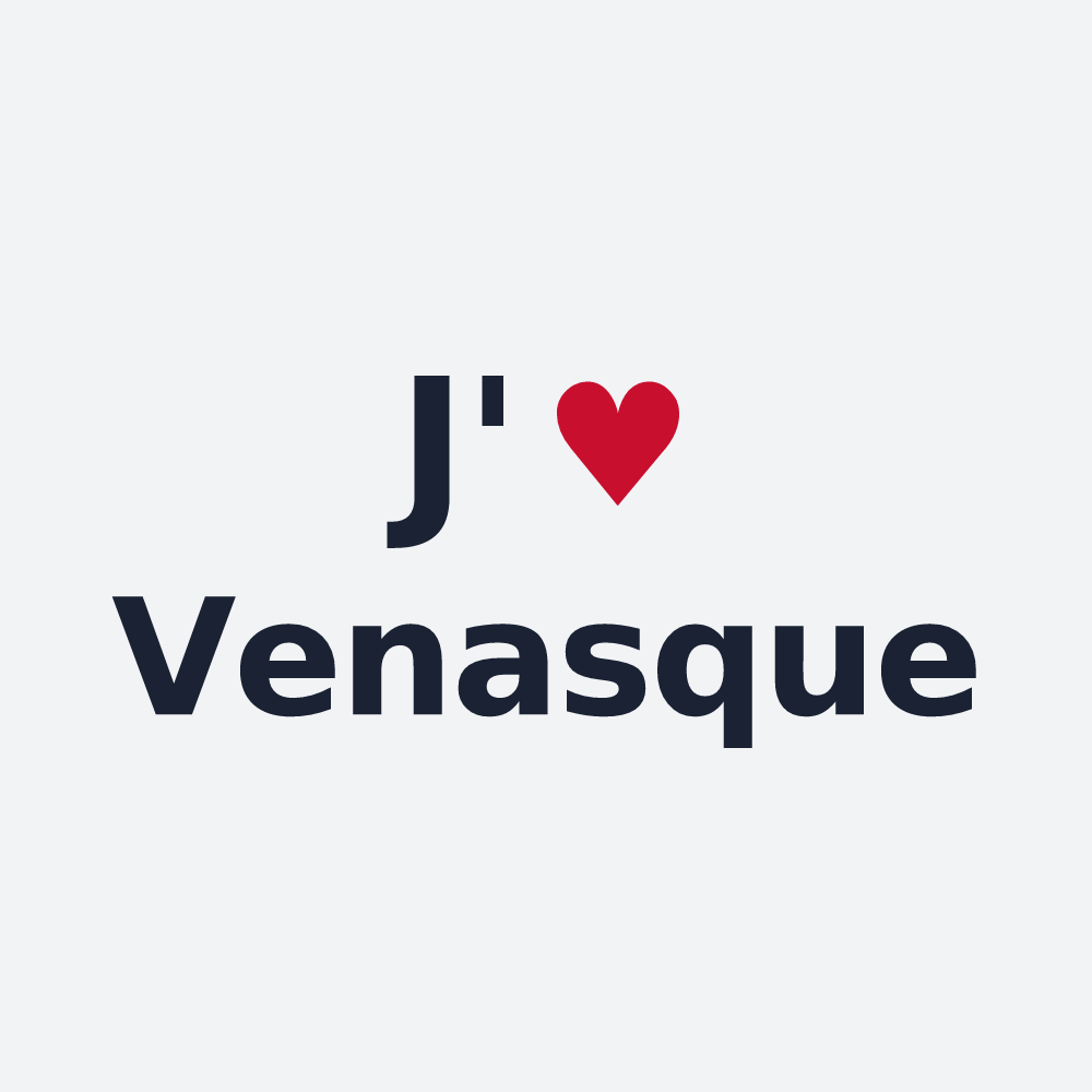 Poster personnalisé Venasque — design J'aime Venasque