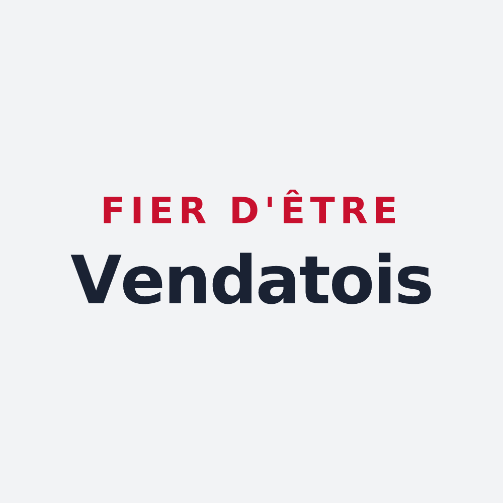 Poster « Fier d'être Vendatois » — design pour Vendat