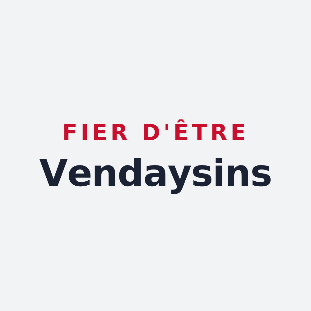 Poster « Fier d'être Vendaysins » — design pour Vendays-Montalivet