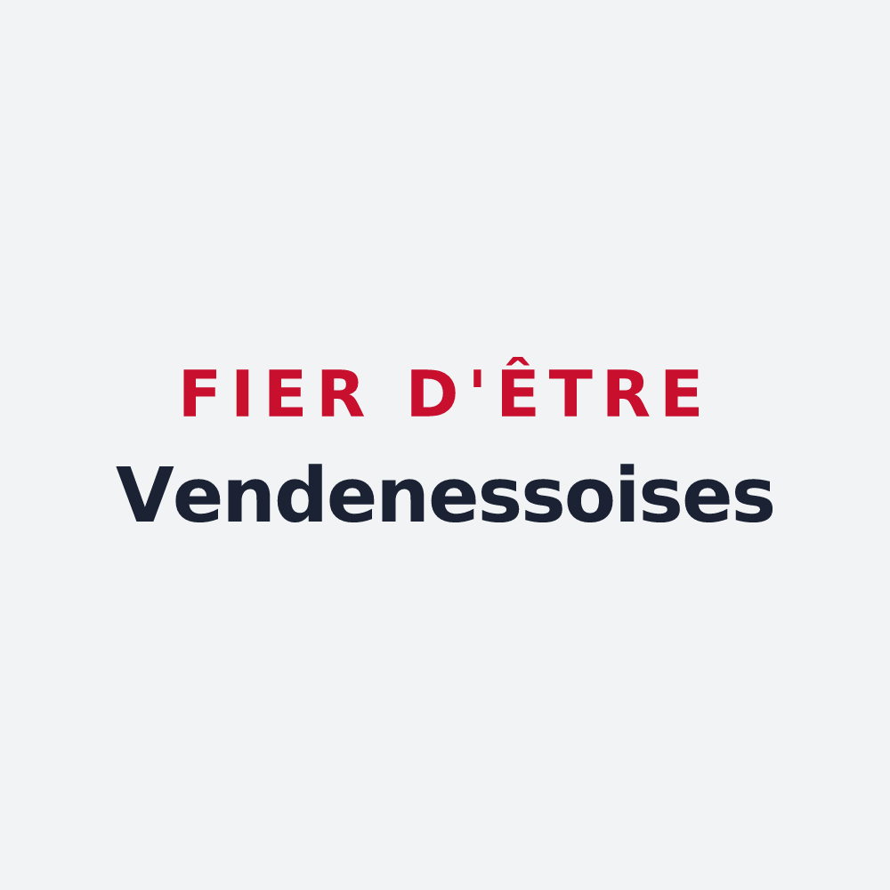 Poster « Fier d'être Vendenessoises » — design pour Vendenesse-lès-Charolles