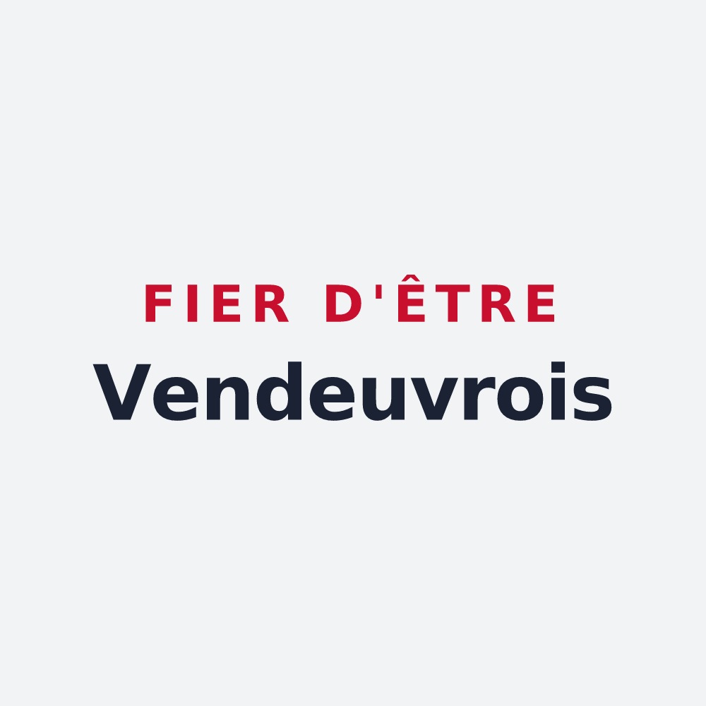 Poster « Fier d'être Vendeuvrois » — design pour Vendeuvre-sur-Barse