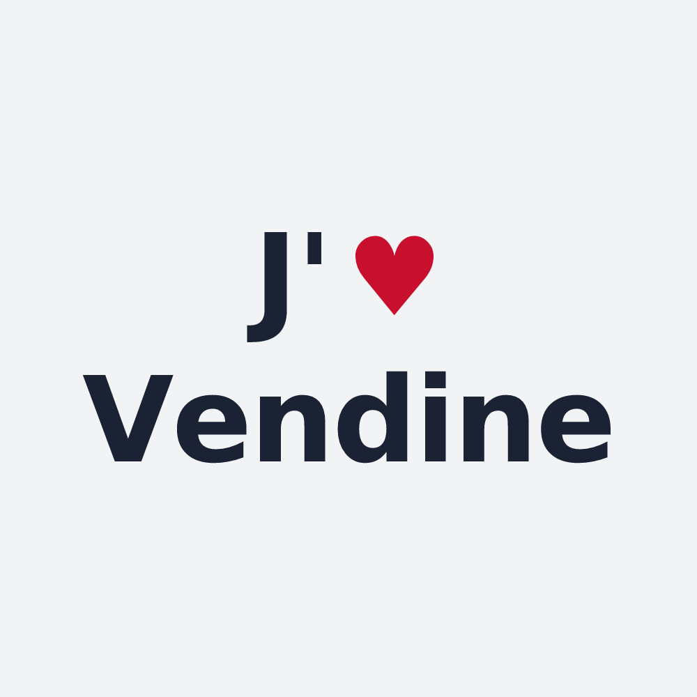 Poster personnalisé Vendine — design « J'aime Vendine » imprimé sur le poster