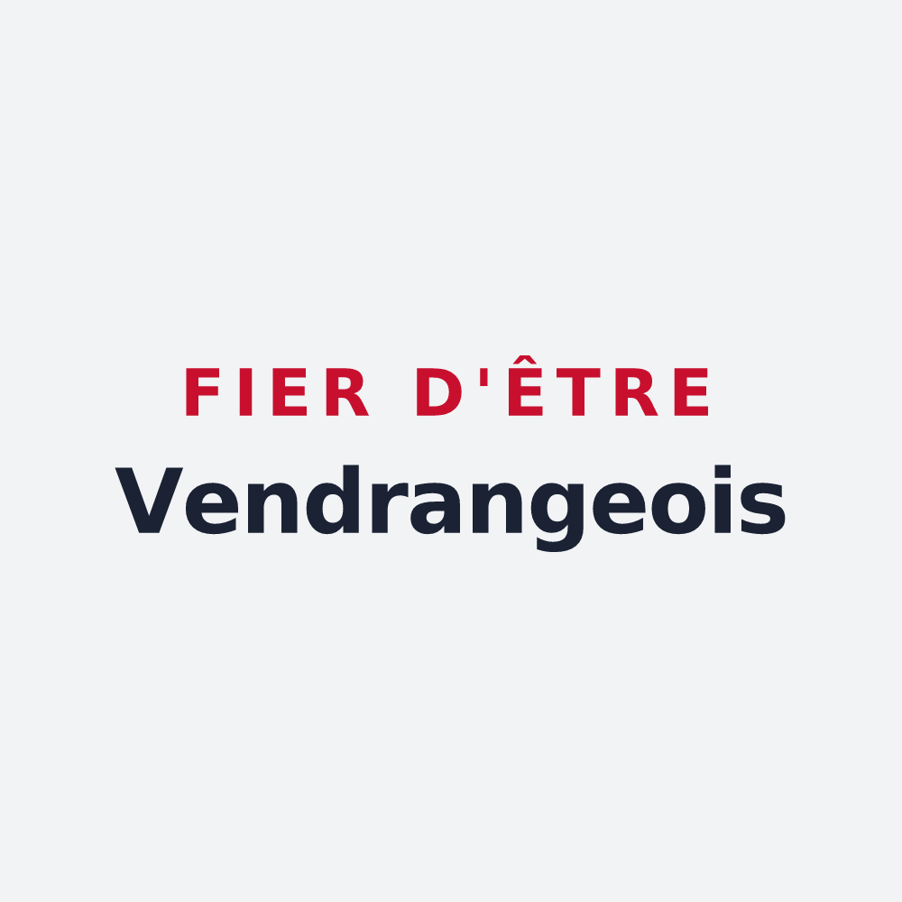 Poster « Fier d'être Vendrangeois » — design pour Vendranges