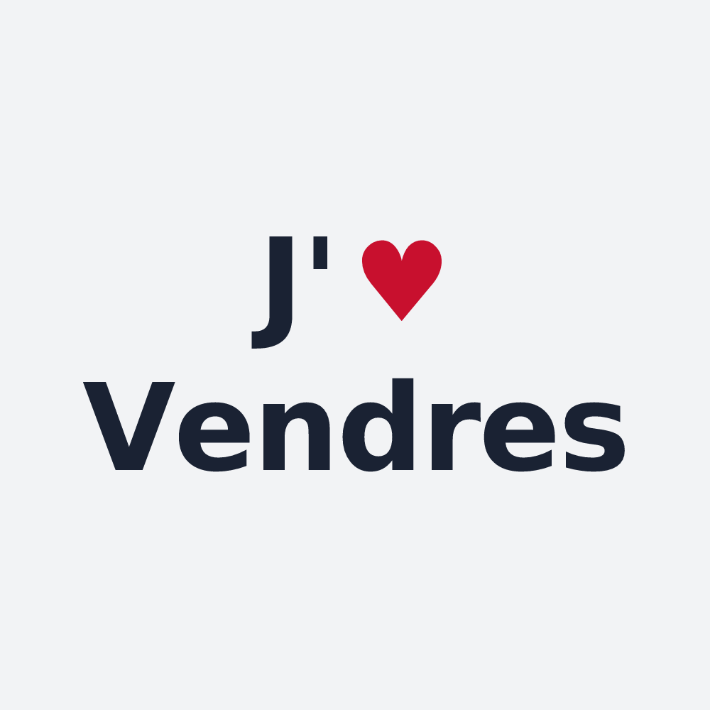 Poster personnalisé Vendres — design J'aime Vendres