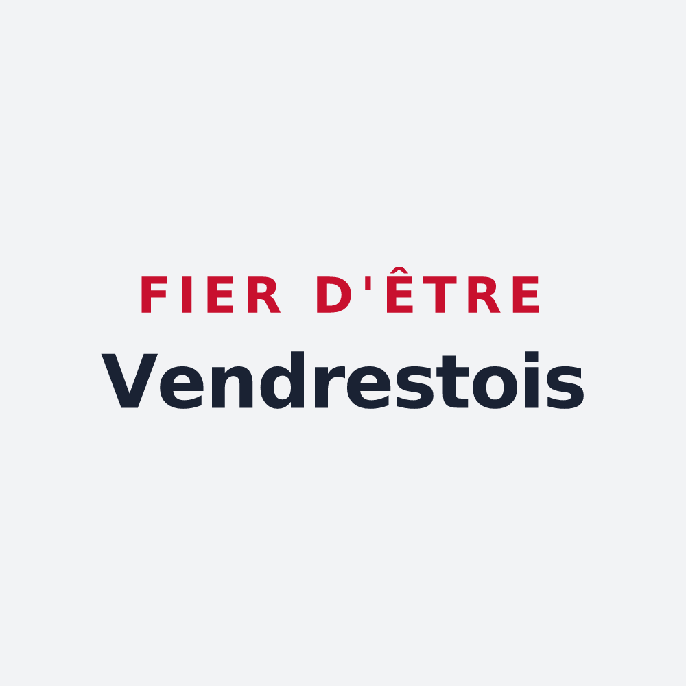 Poster « Fier d'être Vendrestois » — design pour Vendrest