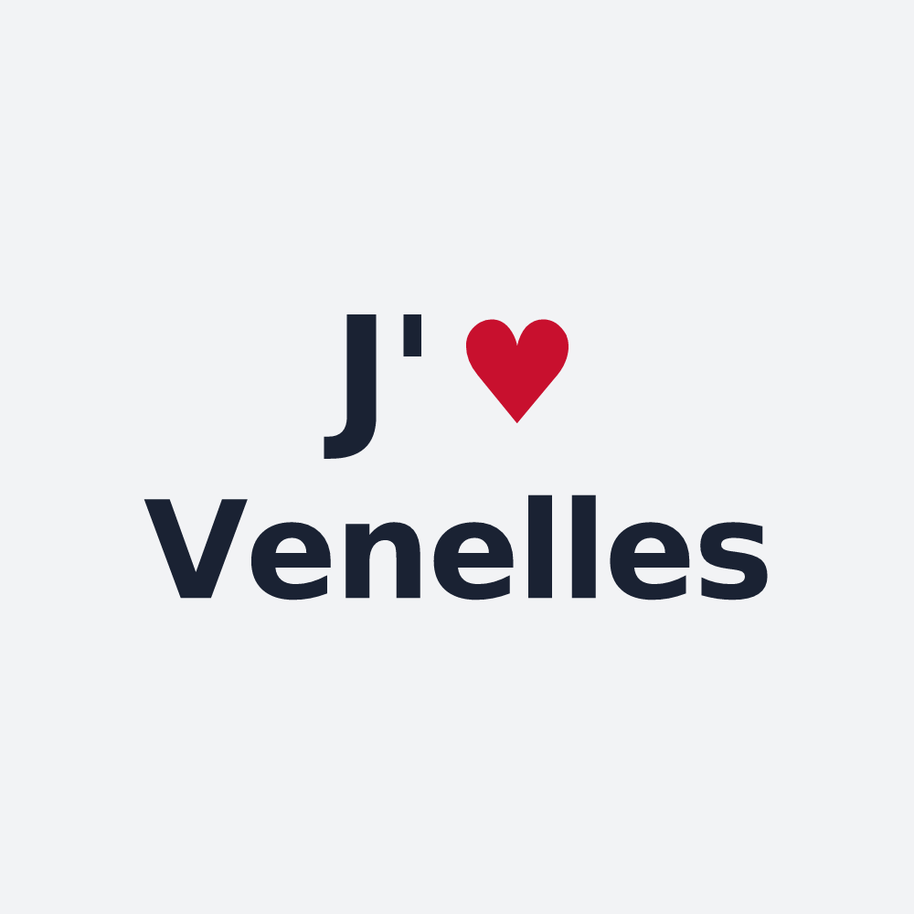 Poster personnalisé Venelles — design J'aime Venelles