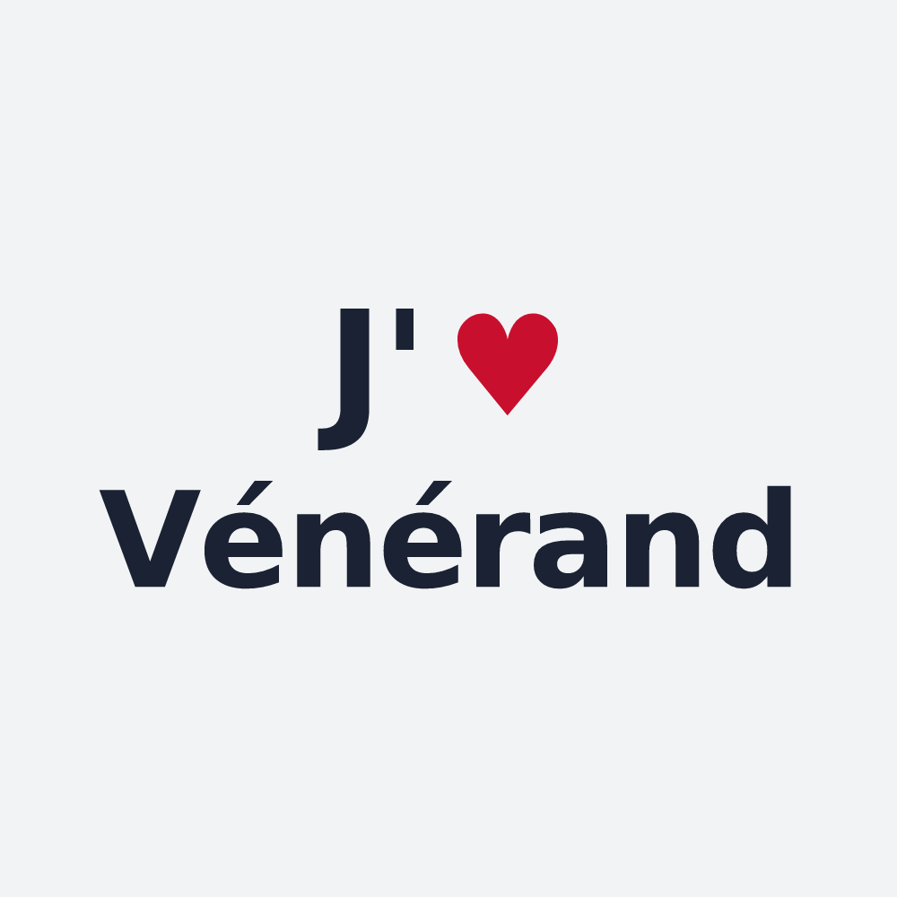 Poster personnalisé Vénérand — design J'aime Vénérand