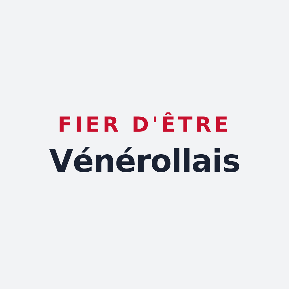Poster « Fier d'être Vénérollais » — design pour Vénérolles