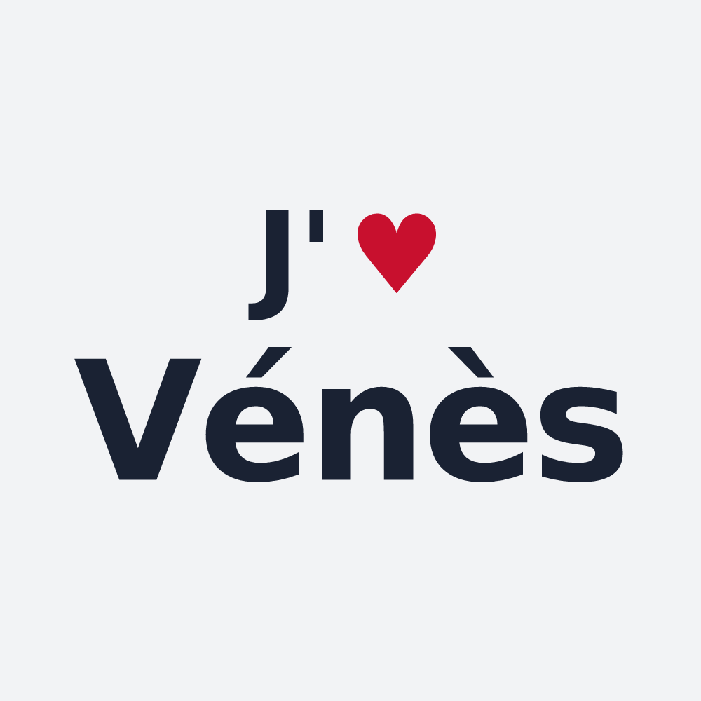 Poster personnalisé Vénès — design J'aime Vénès