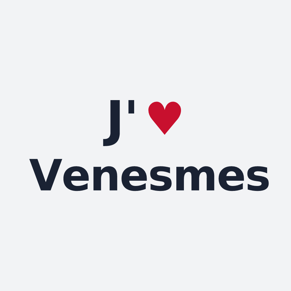 Poster personnalisé Venesmes — design J'aime Venesmes