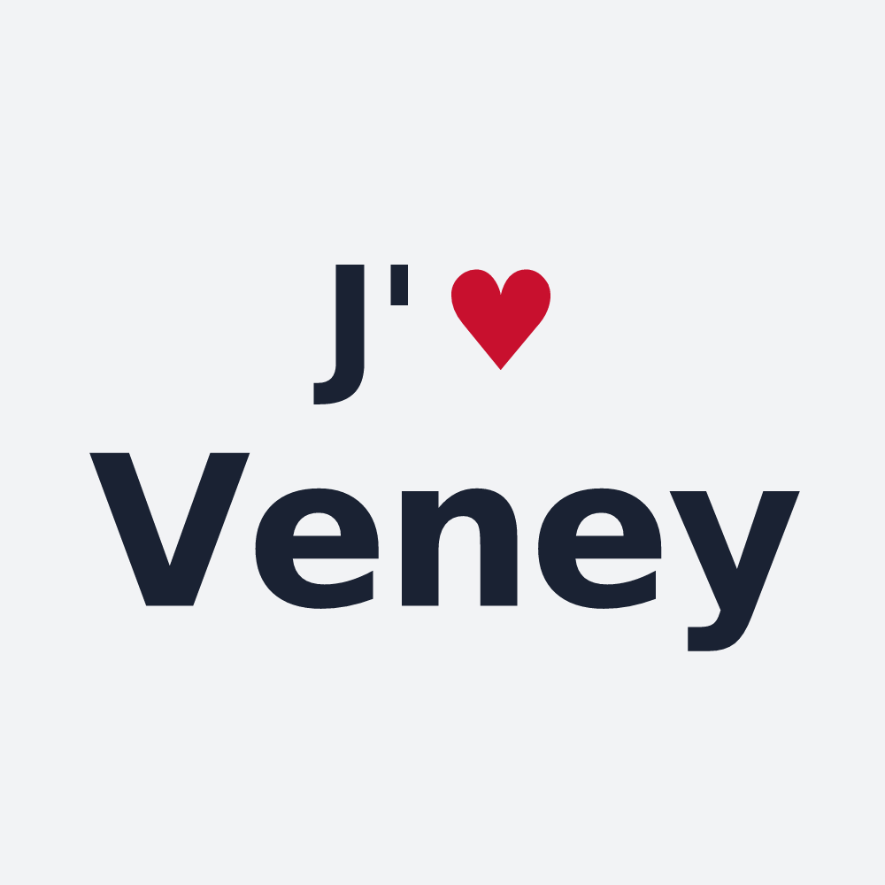 Poster personnalisé Veney — design J'aime Veney